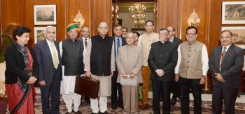 Finance Minister Shri Arun Jailtely presented the General Budget to the President